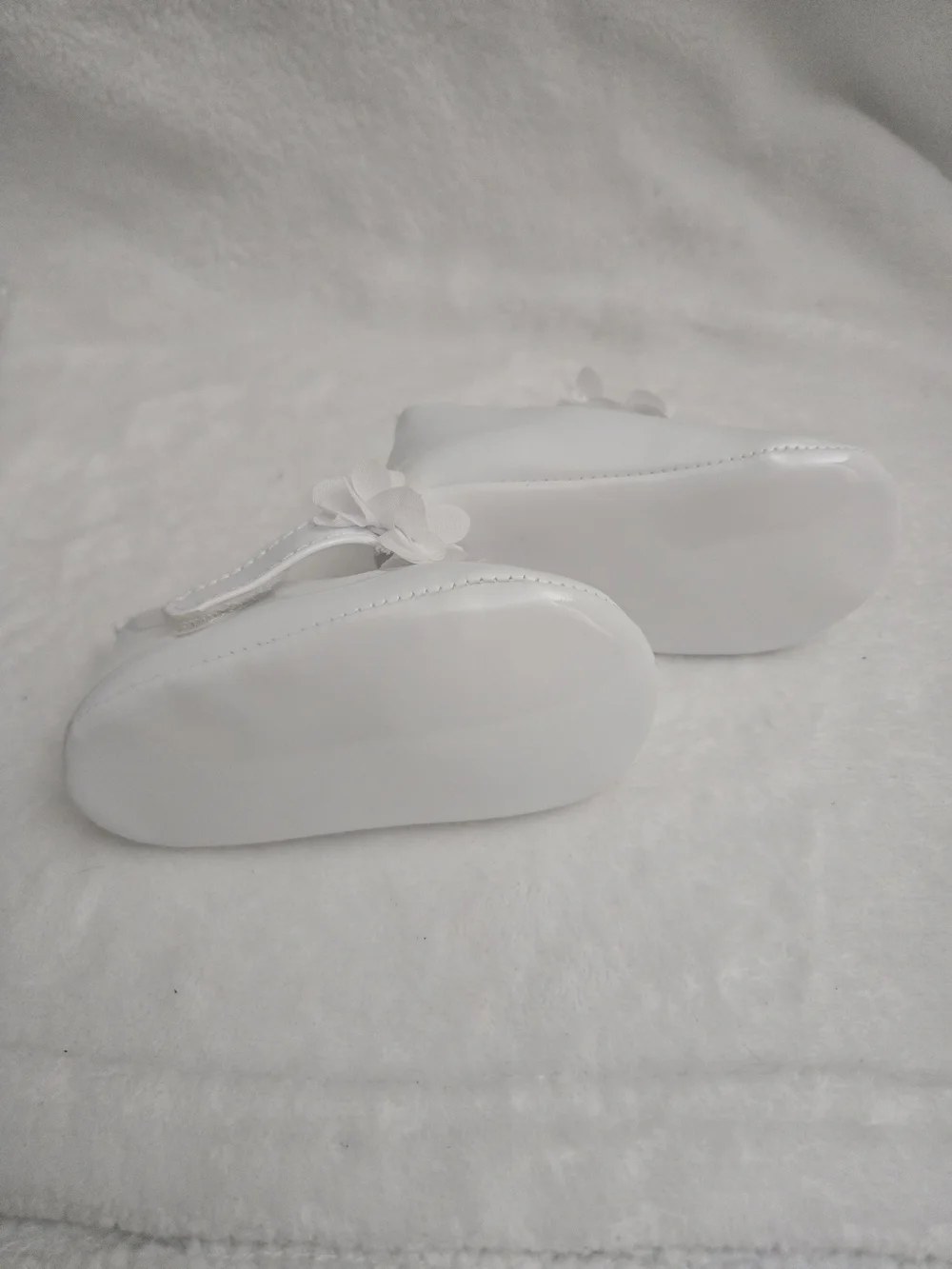 Stepping Stones Baby Girl  White Floral Toddler Mary Jane Shoes Size 2